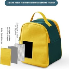 Esmo Home 4 Gözlü Çelik Termal Çanta Okul, Piknik ve Seyahat Için Taşınabilir Bento Kutusu Yemek Kabı