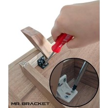 Esmo Home 15 Ad. Siyah Plastik L Gönye Köşebent 25X25X30MM - Mobilya Dolap Raf Çekmece Sehpa Birleştirme Sabitleme Montaj Bağlantı Aparatı