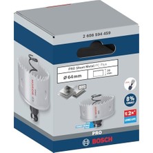 Esmo Home 1 x Pro Sheet Metal Power Plus Delik Testeresi (Paslanmaz Çelik Saclar, Çelik Saclar, Ø 64 Mm, Profesyonel Aksesuar Matkap/tornavida Için)