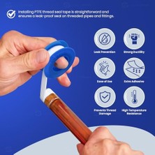 Esmo Home Giant Tesisatçılar Için I35-10 Ptfe Iplik Sızdırmazlık Bandı, Beyaz 3/4 Inç x 520 Inç (10 Rulolu Paket), 10 Adet