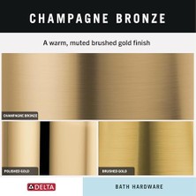 Esmo Home (Champagnebronze) - 77736-CZ Vero Champagne Bronze Double Robe Hook