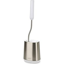 Esmo Home Lite - Ince Saplı Silikon Tuvalet Fırçası, Esnek, Damlatmaz, Tıkanmaz Başlık, Paslanmaz Çelik