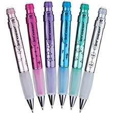 Esmo Home Deep Mekanik Kurşun Kalem 0.7 mm Metalik Pembe Pırıltı Deseni