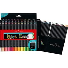 Esmo Home 116450 - Renkli Kalemler Blackwood, Edition, 50'li Kutu, Parlak Renkler, Yumuşak Çizgili, Siyah Ahşap