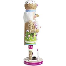 Esmo Home Kurt S. Adler Kurt Adler 40 cm Ahşap Zencefilli Kurabiye Fındıkkırıcı, Çoklu