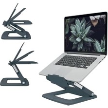 Esmo Home Ergo Ayarlanabilir Çok Açılı Laptop Standı, Koyu Gri