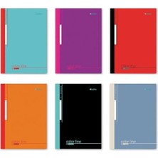 Esmo Home A4 Dikişli Okul Defteri 6’lı Paket (3 Çizgili + 3 Kareli) – 60 Yaprak (120 Sayfa)