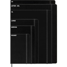 Esmo Home Çizgili Cahier Not Defteri 3'lü Set L Boy Kinetik Pembe