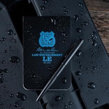 Esmo Home In The Rain -" Yağmur Tüm Hava Emniyet Notebook Içinde, 3.25" x 5 "siyah Kapak, Hukuki Desen (1023 Sayılı)")