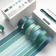 Esmo Home Guguk Ocean Temalı 8 Renkli Washi Bant • Sticky
