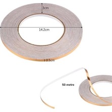 Ronanna 50 Metre Fayans Arası Şerit Dekoratif Yapışkan Renkli Dekor Su Geçirmez Sızdırmaz Altın Bant ( Lisinya )