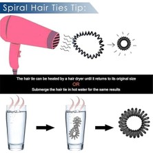 Esmo Home Saat Tamir Takımları, 8 Parça Spiral Saç Bandı, At Kuyruğu Tutucu, Kırışıklık Yapmayan Saç Koilleri, Telefon Kordonlu Esnek Saç Bandı, Güçlü Tutuşlu Koil Saç Bantları