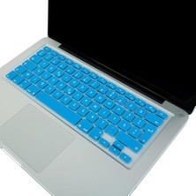 Esmo Home Klavye Koruyucu Uyumlu Silikon Stiker Filmi F-Türkçe Baskı Eski Daktilo Düzeni Uk-Ters L Enter Tipi  Aır Pro Eski USB Li Modeller 2008 2017 Uyumlu Açık Mavi
