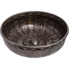 Özgürce Osmanlı Motifli Metal Hamam Tası, Şık ve Dayanıklı Banyo Aksesuarı