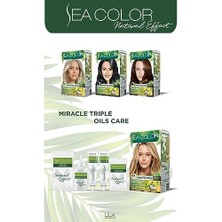 Esmo Home Sea Color Amonyaksız, Vegan, Doğal, Besleyici Kalıcı Saç BOYASI%100 Beyaz Kapama (1 Paket 2 x 50 ml Boya & Oksidan) (Karamel 8.73)