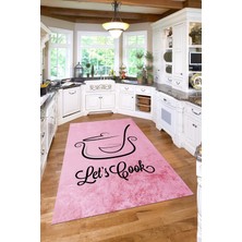 Özgürce Dijital Baskılı Tencere Motifli Yıkanabilir Kaymaz Taban Mutfak Yolluğu