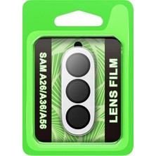 Ronanna Newface Samsung Galaxy A26 Raze Metal Kamera Lens - Gümüş