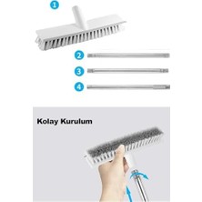 Esmo Home Döner Başlıklı Yer,halı, Temizleme ve Silme Fırçası (NKS145)