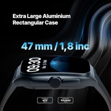 Esmo Home Pro 47MM Kavisli Amoled Ekranlı Dikdörtgen Alüminyum Kasa 2SW07
