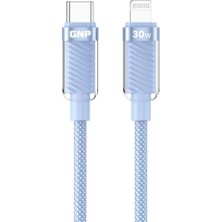 Esmo Home Gnp Transparent Type-C To Lightning 1.2 Metre Mavi