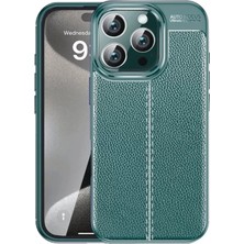 Ronanna Newface Apple iPhone 16 Pro Max Kılıf Auto Focus Kapak - Koyu Yeşil