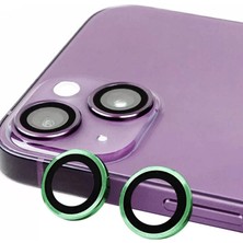 Ronanna Newface Apple iPhone 15 Plus Raze Metal Kamera Lens - Yeşil