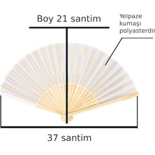 Esmo Home Ahşap Katlanır Yelpaze El Yelpazesi Çok Amaçlı Yelpaze
