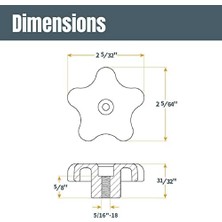 Esmo Home 71121 T Cıvata Seti, 5/16 Inç, 16 Parça