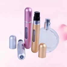 Esmo Home 4 Adet Pratik Doldurulabilir Mini Cep Parfüm Şişesi Alüminyum (5ml), Yedek Cep Parfüm Şişesi Aparatı, Seyahat Tipi Doldurulabilir Mini Sprey Şişe
