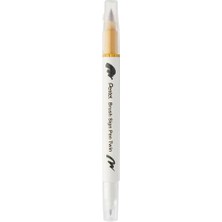 Esmo Home Brush Sing Pen Çift Taraflı Fırça Uçlu Kalem Altın