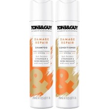 Esmo Home Toni&guy Yıpranmış Saçlar Için Şampuan 250ML + Yıpranmış Saçlar Için Saç Kremi 250ML