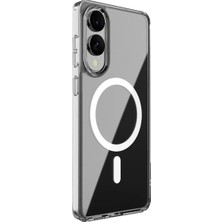 Ronanna Newface Samsung Galaxy S25 Edge Kılıf Magneticsafe Şeffaf Silikon - Şeffaf