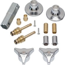 Esmo Home Küvet ve Duş 2 Kulplu Tadilat Seti Union, Krom, 1-Kit (39690) Için