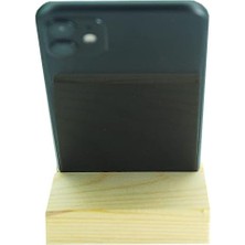 Esmo Home CT8008 Telefon Standı Masaüstü Ahşap Kaymaz Taban Pedli (8CMX8CMX1,6CM) Dizi, Film, Video, Görüntülü Sohbet Vb. Için Dik ve Yan Kullanımlı Telefon Tutucu Ahşap Stand