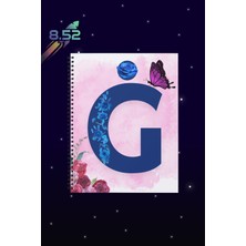 Sekizelliiki Ğ Harfi Baskılı Spiralli Defter