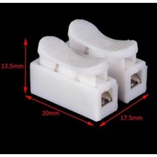 Esmo Home Mandallı Vidasız Sıra Kablo Klemens Basmalı Tip 2 Li 2 Pin 10'li Paket
