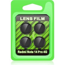 Ronanna Newface Xiaomi Redmi Note 14 Pro 4g Raze Metal Kamera Lens - Siyah