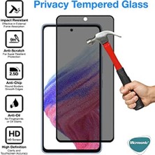 Esmo Home Galaxy A53 5g Privacy 5d Gizlilik Filtreli Cam Ekran Koruyucu Siyah