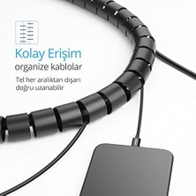 Esmo Home Kablo Koruyucu ve Düzenleyici Spiral, 1.5 Metre