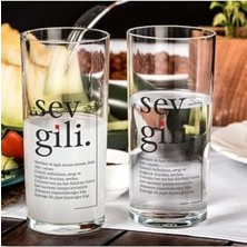Esmo Home Sevgili Kelime Anlamlı Kadeh Seti
