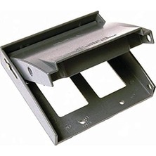 Esmo Home Hubbell -Bell 5045-0 Iki Katlı Hava Koşullarına Dayanıklı Gfcı Kutu Kapağı, Gri