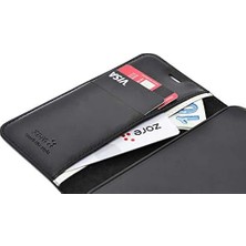 Esmo Home Oppo A38 Kılıf Kar Deluxe Kapaklı Kılıf (Siyah)