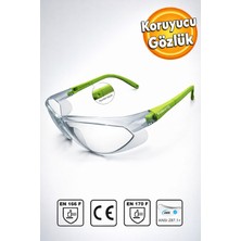 Özbience Laboratuvar Güvenlik Gözlüğü, Kulak Ayarlı, Şeffaf, Koruma Gözlüğü S900