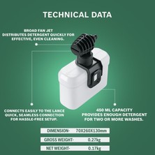 Esmo Home And Yüksek Basınçlı Yıkama Makineleri ile Uyumlu Deterjan Püskürtme Ucu, 450 ml