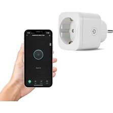 Esmo Home LED Wi-Fi Akıllı Priz Uzaktan Telefonla Kontrol Edilebilir 16 Amper Beyaz|, Asistant, Amazon Alexa Uyumlu (1)