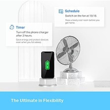 Esmo Home P110, Mini Akıllı Wi-Fi Soketi, Enerji Izleme, Amazon Alexa ve ile Çalışır, Uzaktan Kontrol, Cihaz Paylaşımı, Hub Gerekmez