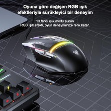 Esmo Home Aula S12 Pro 12800 Dpı 8 Tuşlu Makrolu Kablolu Optik Gaming Oyuncu Mouse Beyaz