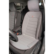 Yenibağ Focus 3 Sedan ile Uyumlu Oto Koltuk Minderi Ön 2'li Set Bumerang Gri