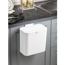 Esmo Home Mutfak Tezgah Üstü ve Dolap Askılı Çöp Kovası 15 Lt Beyaz (NKS158-2)