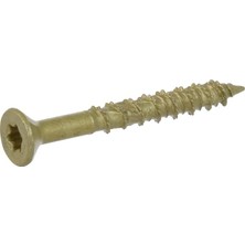 Esmo Home Power Pro Premium One Çok Malzemeli Düz Başlı Vidalar, Epoksi Kaplı Çelik, Ahşap, Metal,, Alçıpan ve Plastik, Bronz, # 25 Vida Kutusu